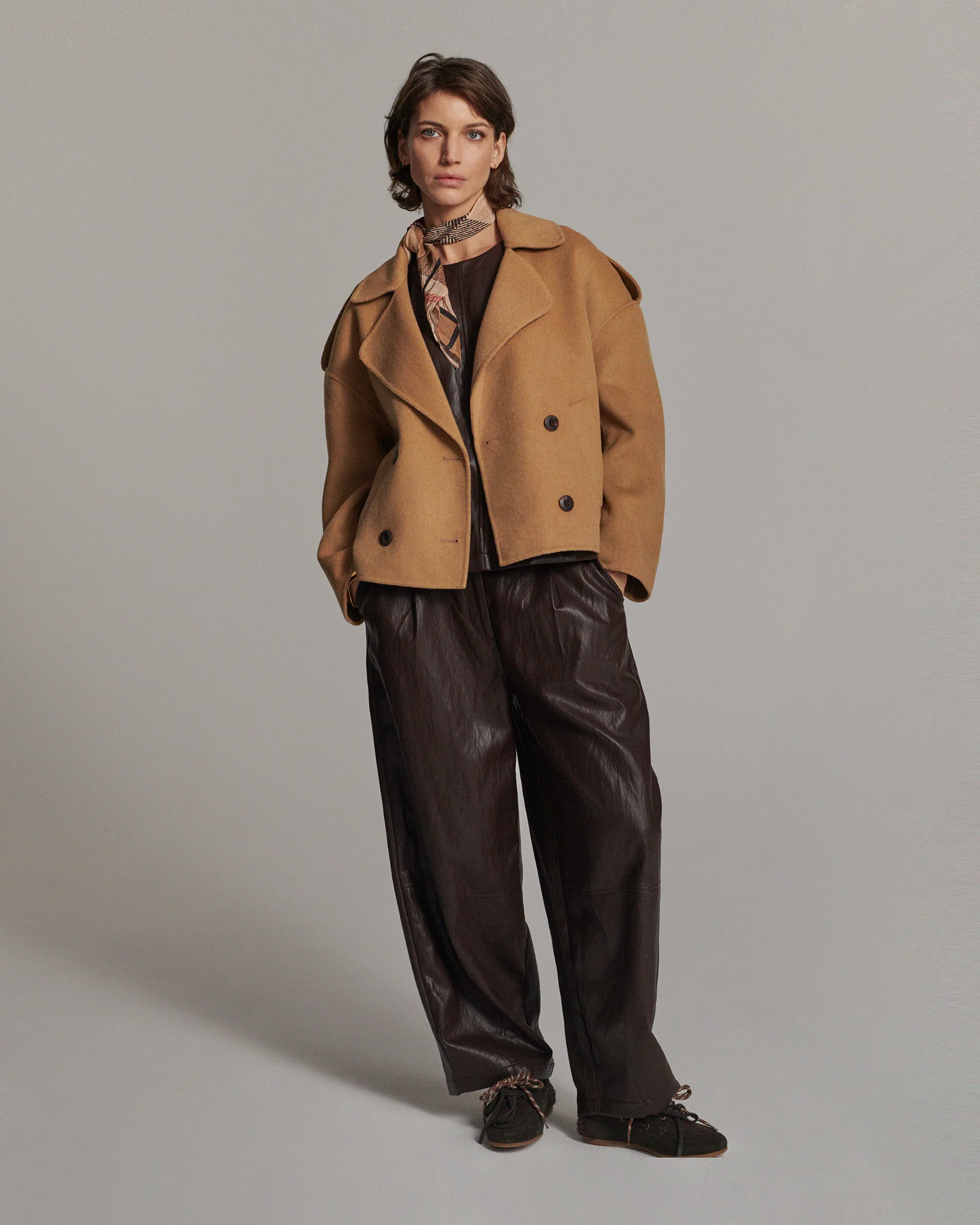 Summum Wijde Broek Faux Leather - Afbeelding 5