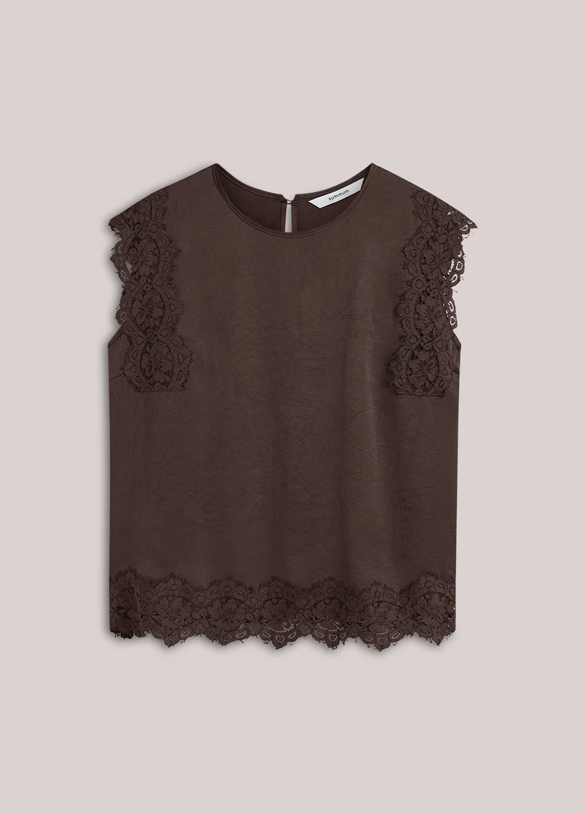 Summum Mouwloze Top met Kant - Afbeelding 5