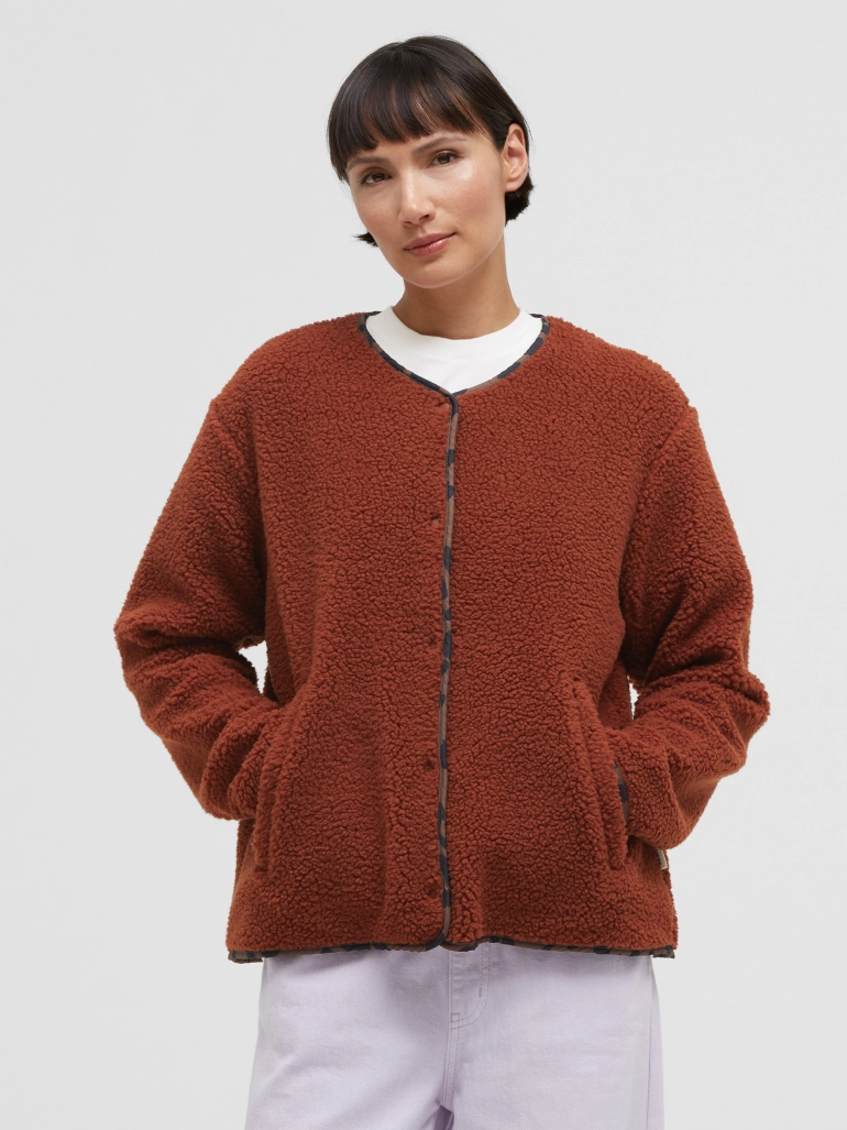 Senses The Label Sherpa Fleece Jacket