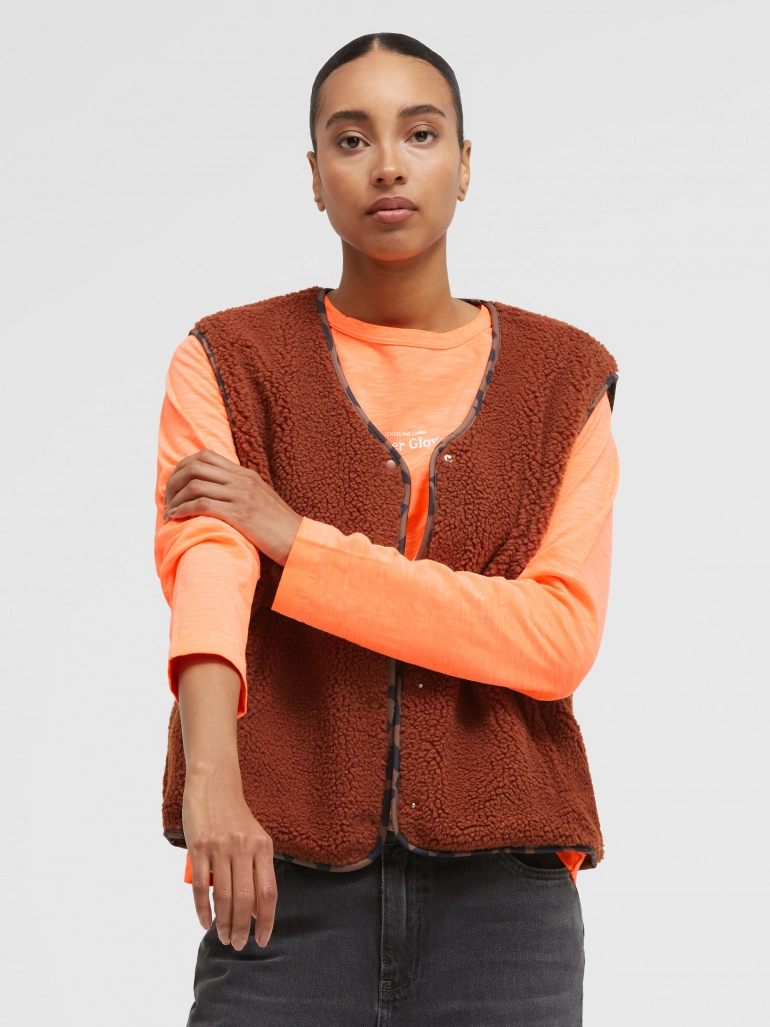 Senses The Label Sherpa-Look Vest