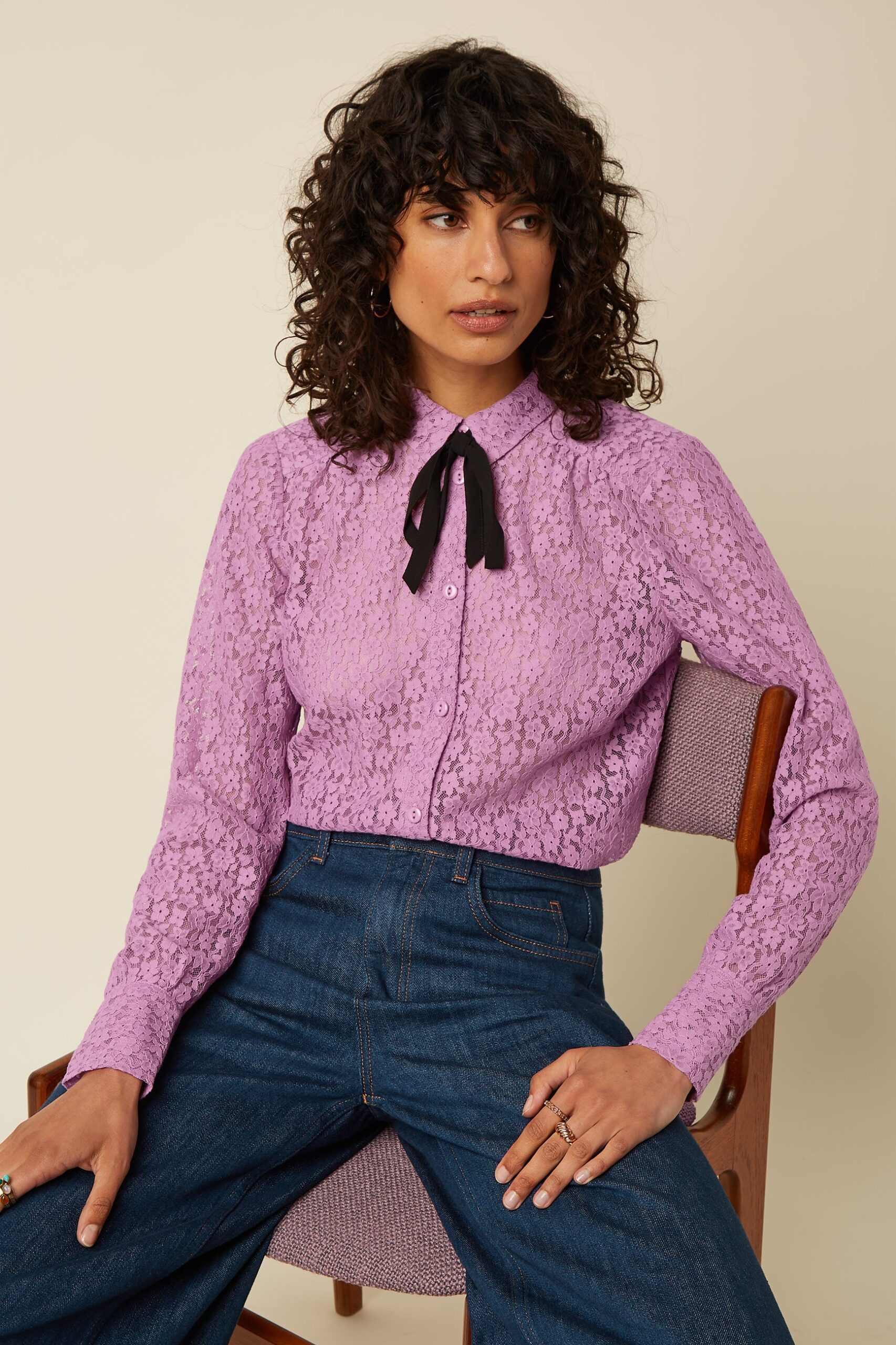 King Louie Elia Blouse Liana Lace