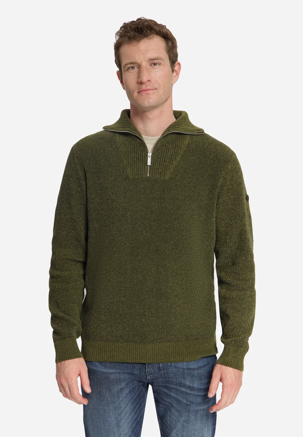 No Excess Zachte Half-Zip Trui