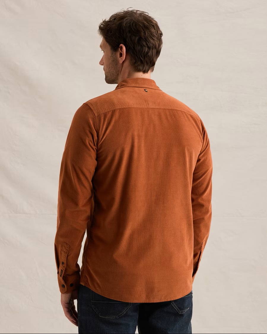 PME Legend Corduroy Overhemd met Borduursel - Afbeelding 2