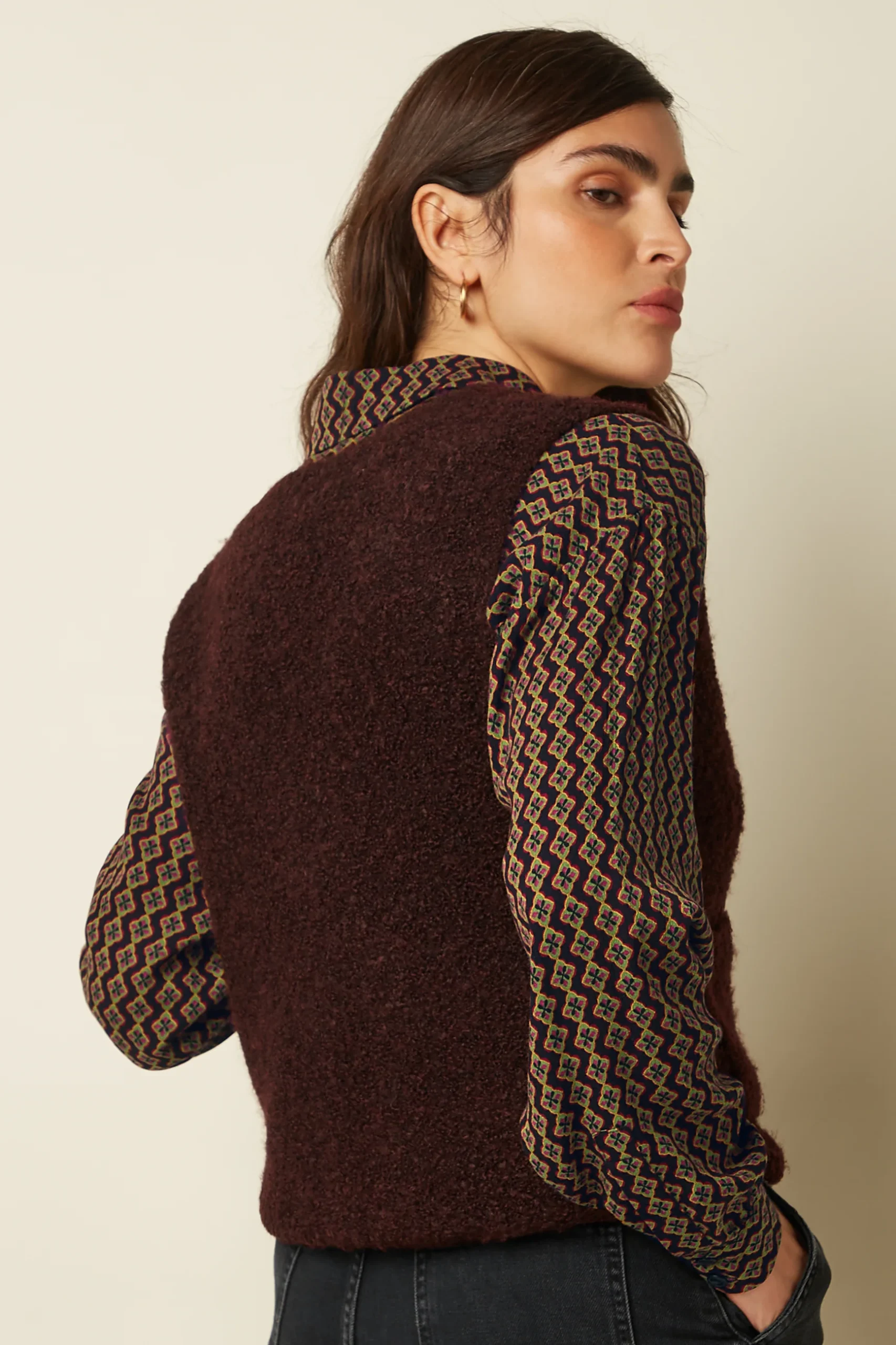 King Louie Vania Vest Boucle Knit - Afbeelding 3