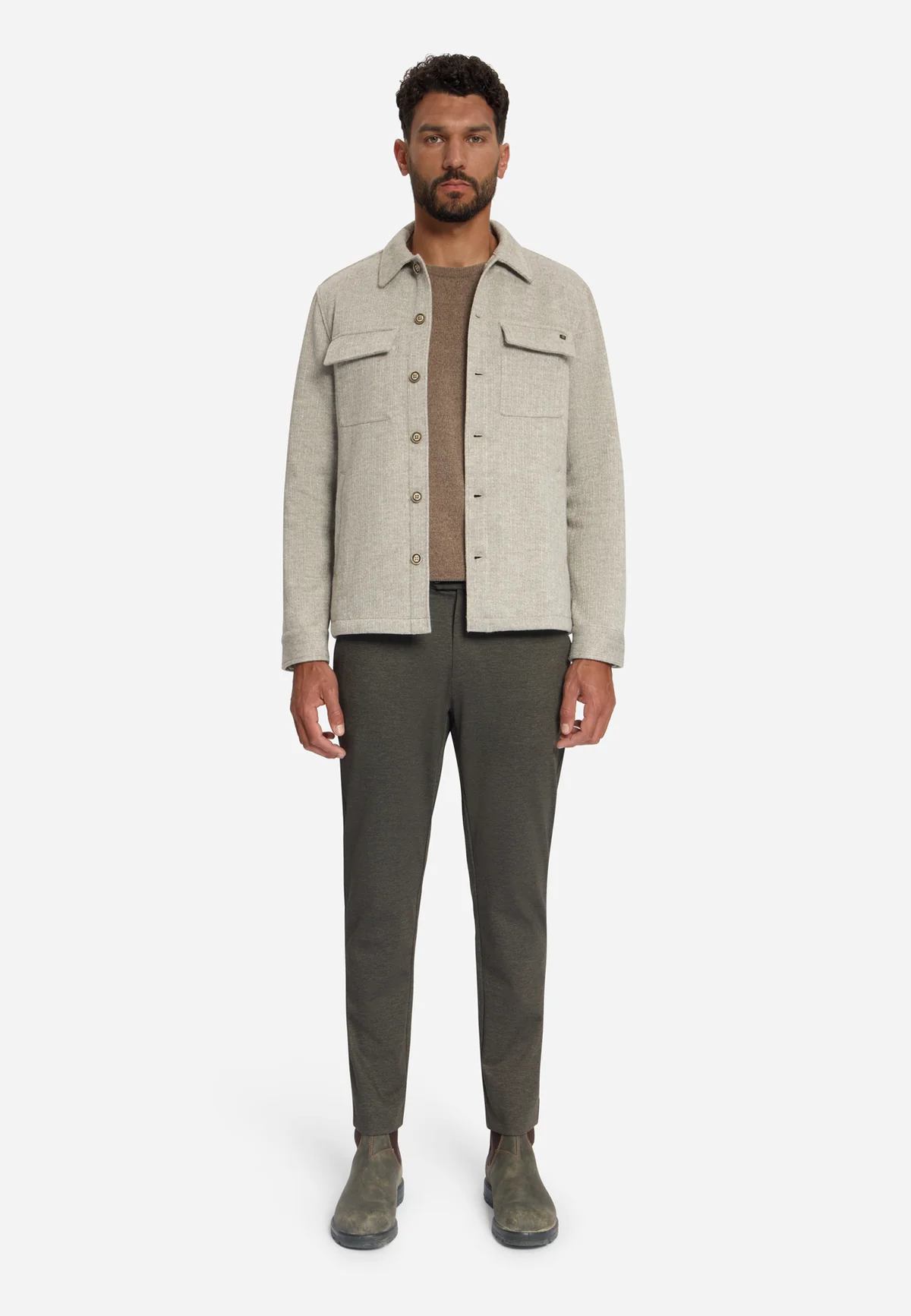 No Excess Overshirt met Wollook - Afbeelding 4