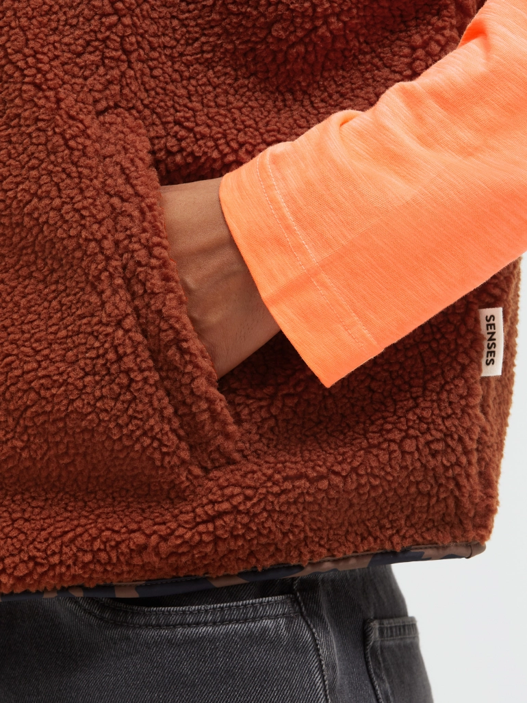 Senses The Label Sherpa-Look Vest - Afbeelding 5